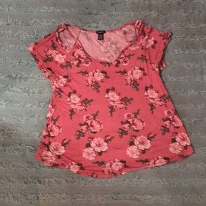 Pink Floral Blouse